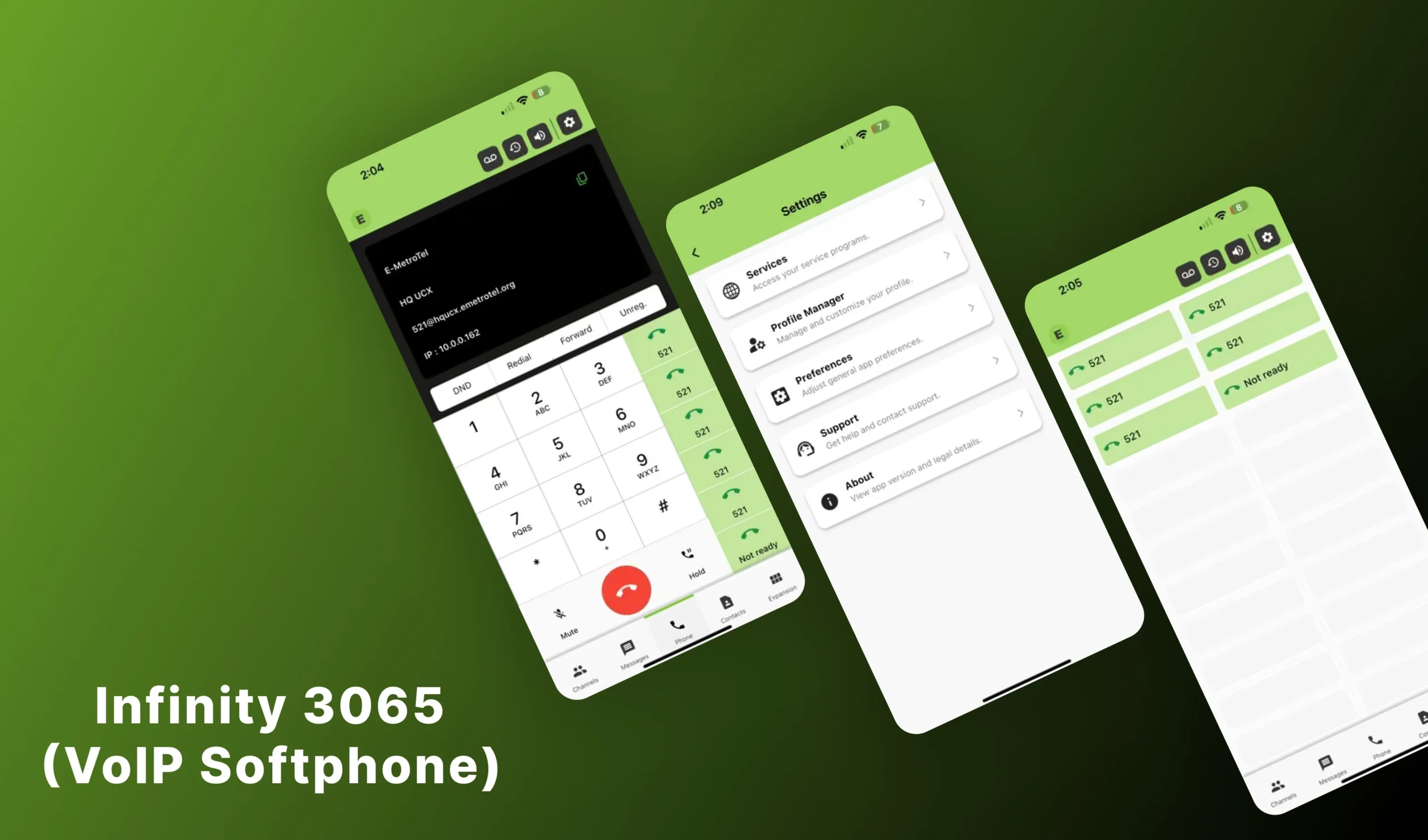 Infinity 3065 (VoIP Softphone) Cover